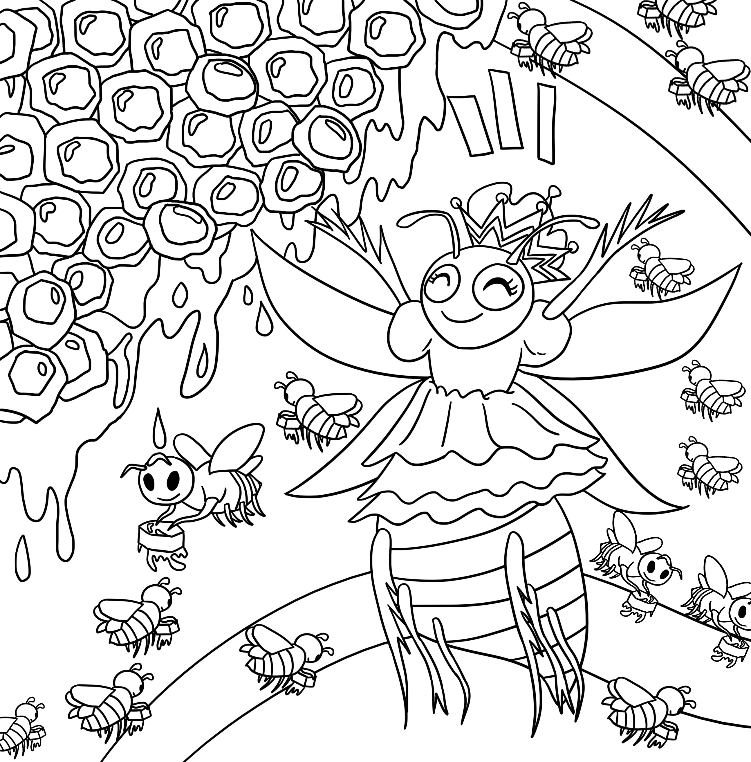 Elephant and Queen Bee (Hardcover)