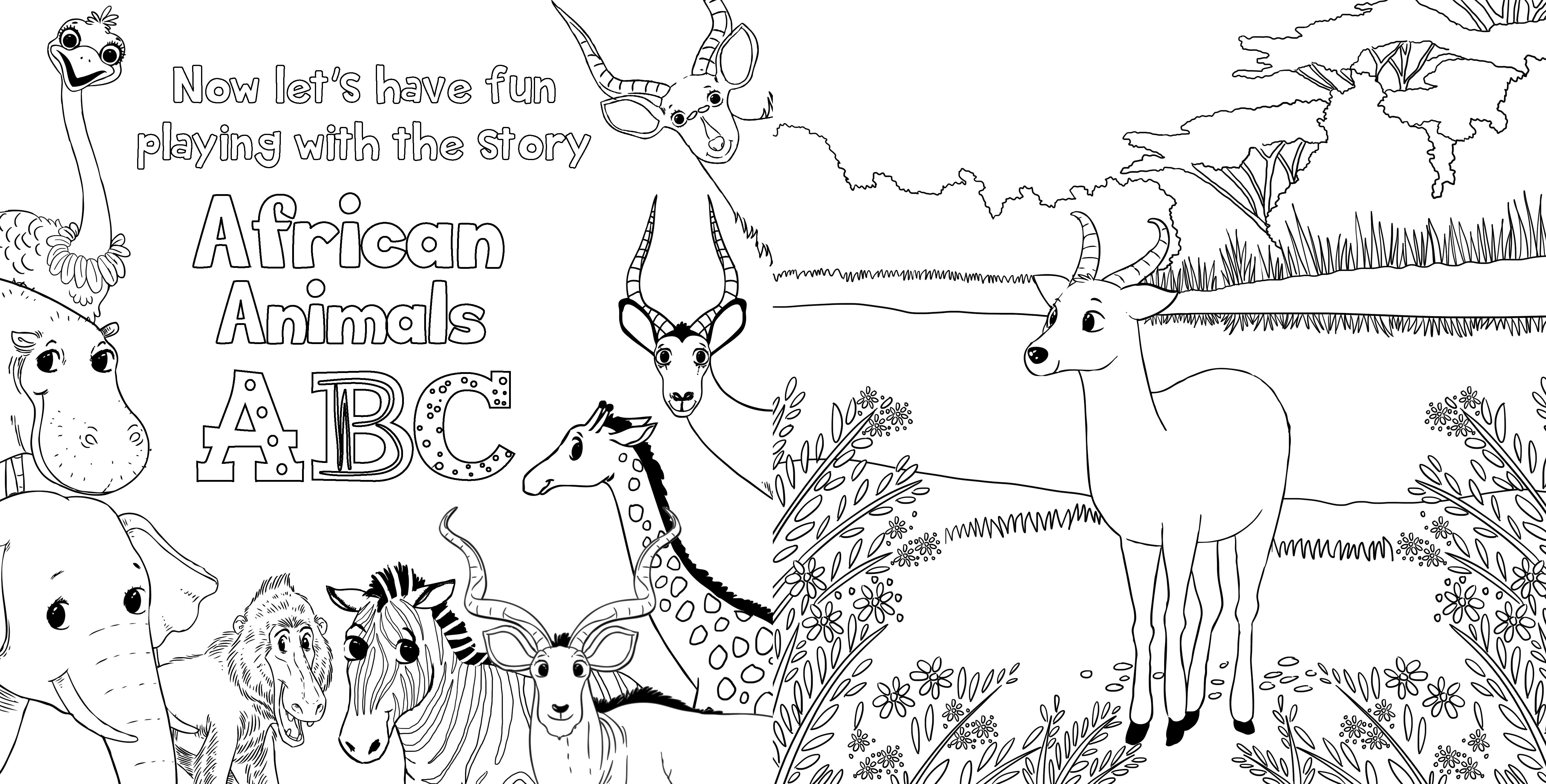 African Animals ABC (Hardcover)