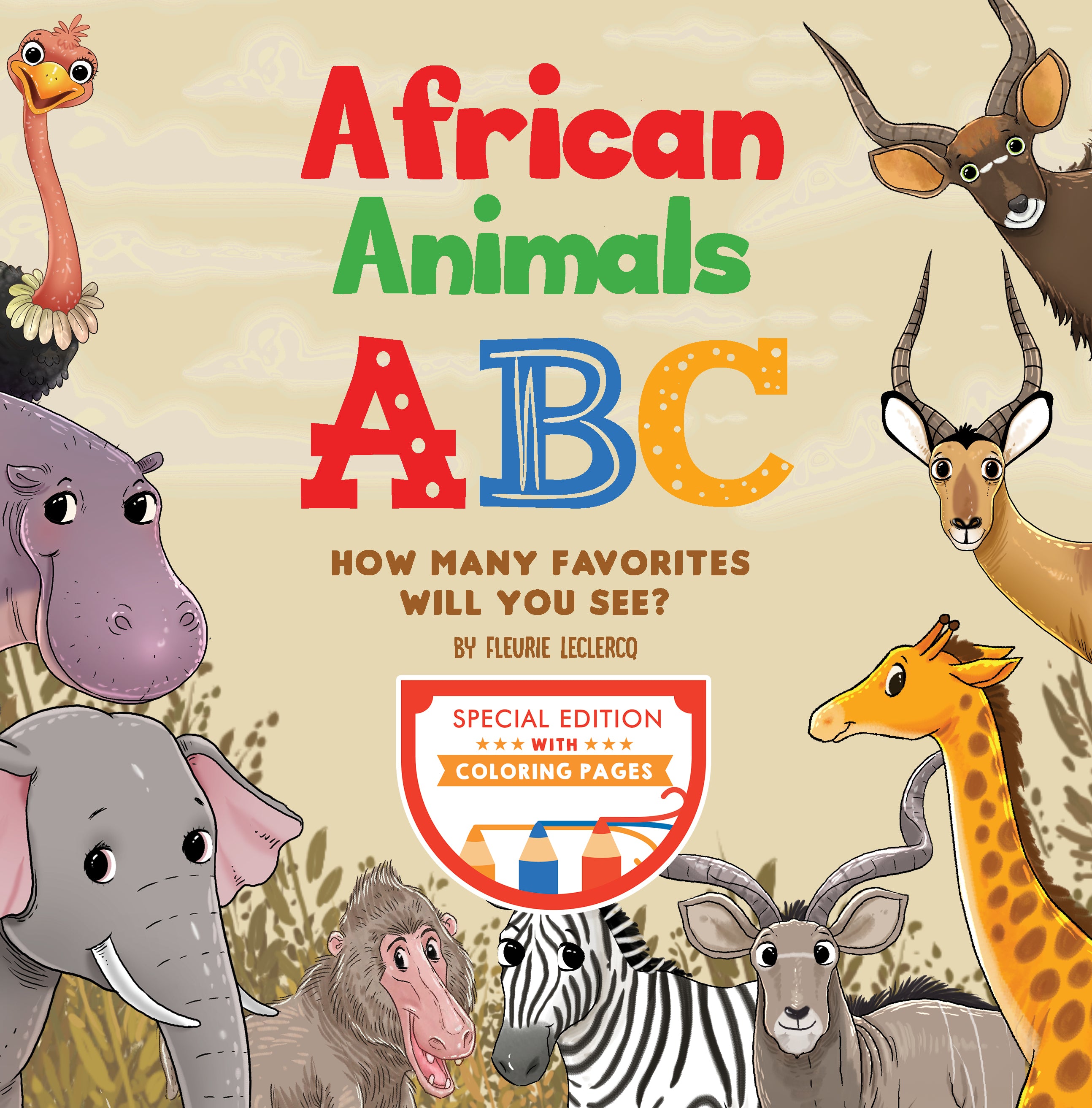 Animaux d'Afrique ABC (Couverture rigide)