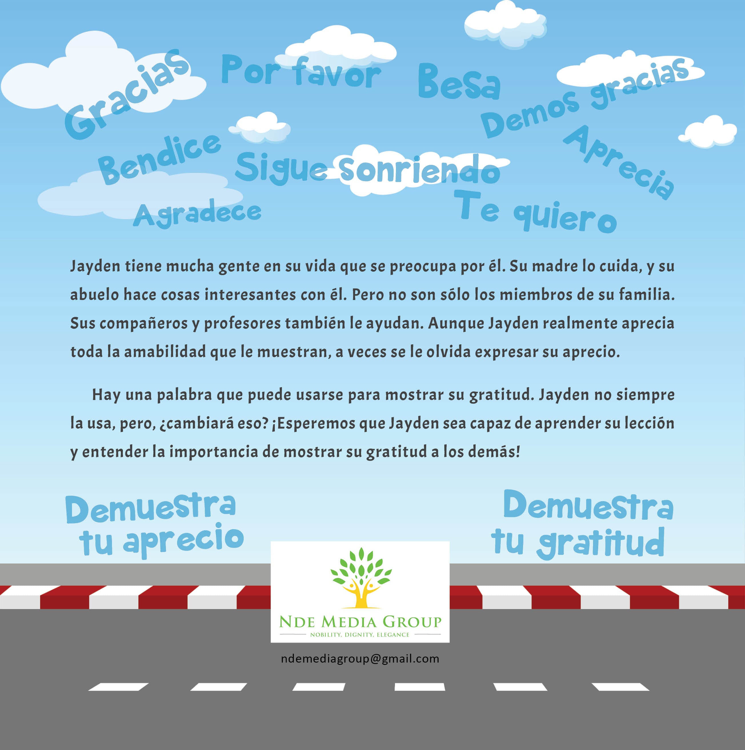 Jayden da las gracias (Livre de poche)