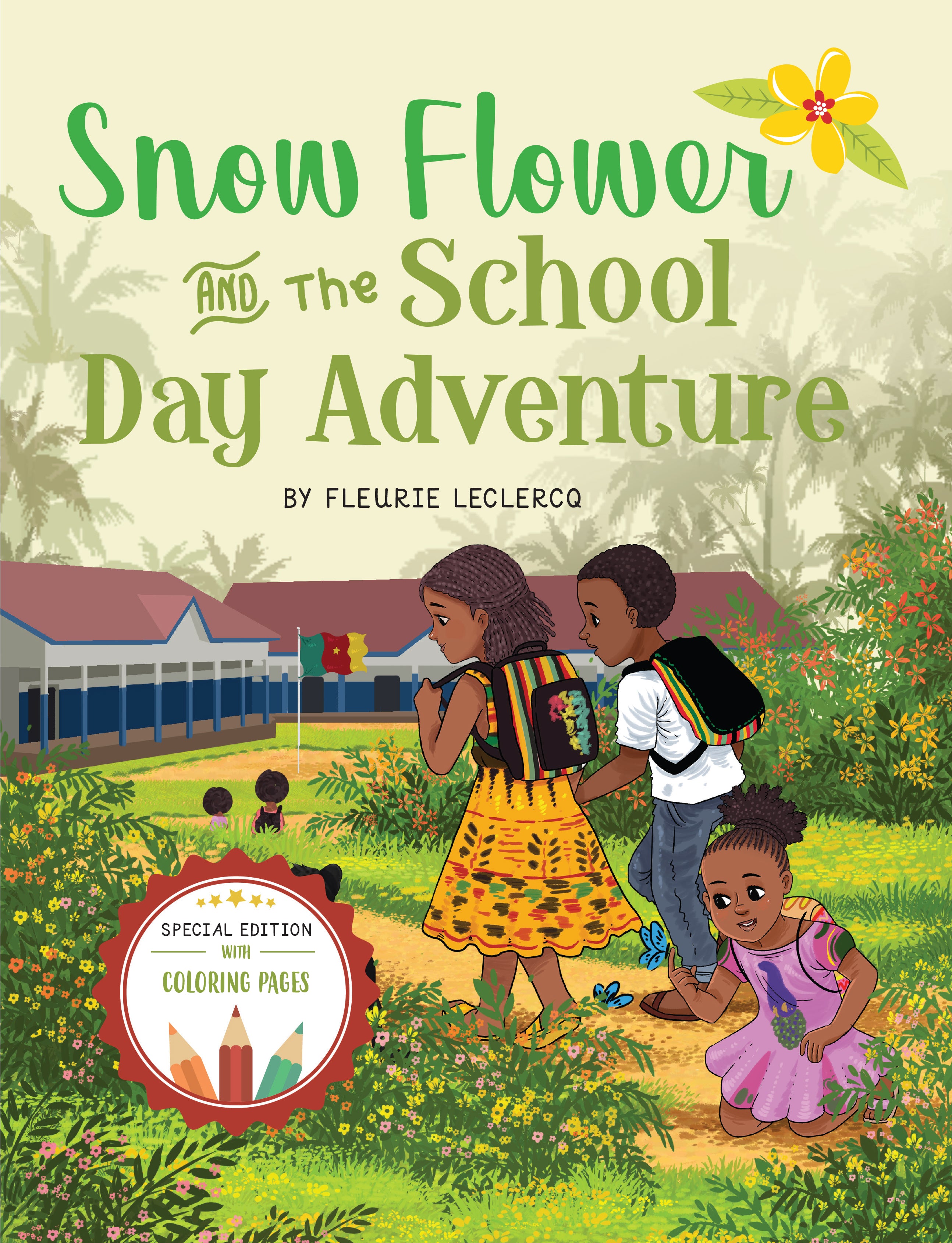 Fleur de neige et l'aventure de la journée d'école (Couverture rigide)